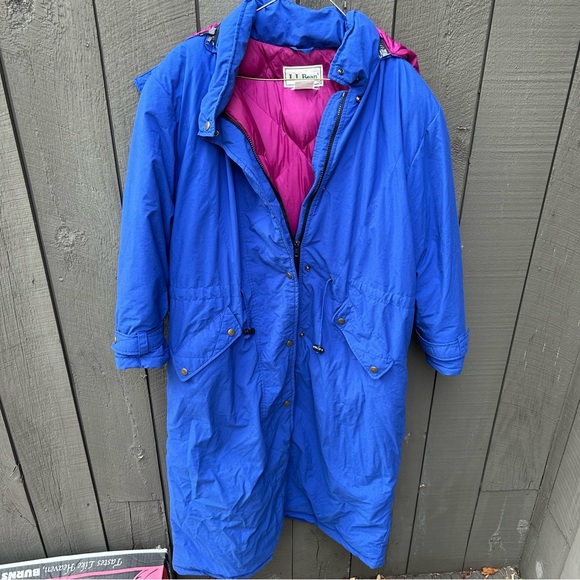 LLBean Blue Vintage Down Jacket - Picture 1 of 6
